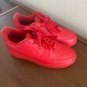 Red Air Force ones